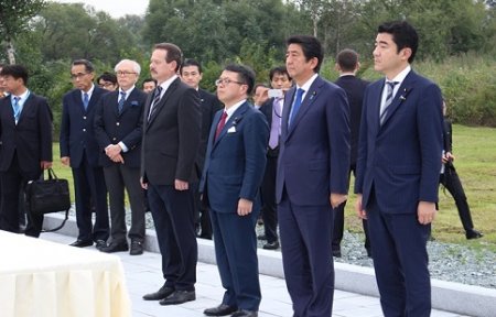 Премьер-министр Японии посетил Артем.