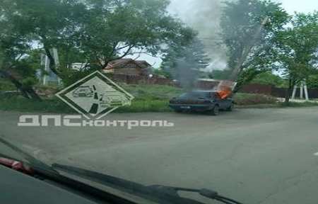 В Артеме сгорел автомобиль.