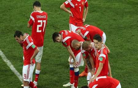 Россия проиграла Хорватии в серии пенальти.