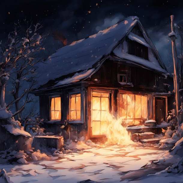 Пристройка к частному дому полыхала ночью в Артёме