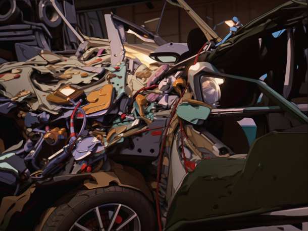 Страшная авария под Артёмом: три человека погибли в раздавленной машине