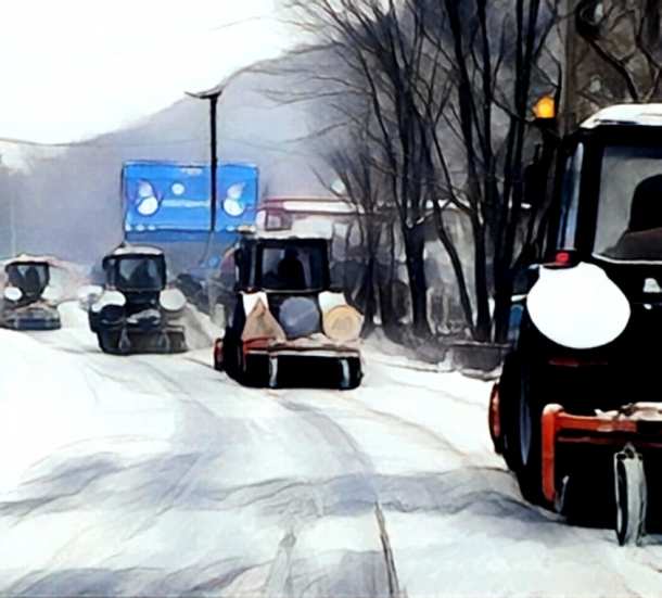 Ликвидация последствий снегопада в Приморье идёт круглосуточно