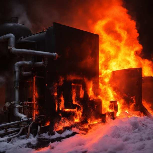 В Артёме произошёл пожар в частной котельной