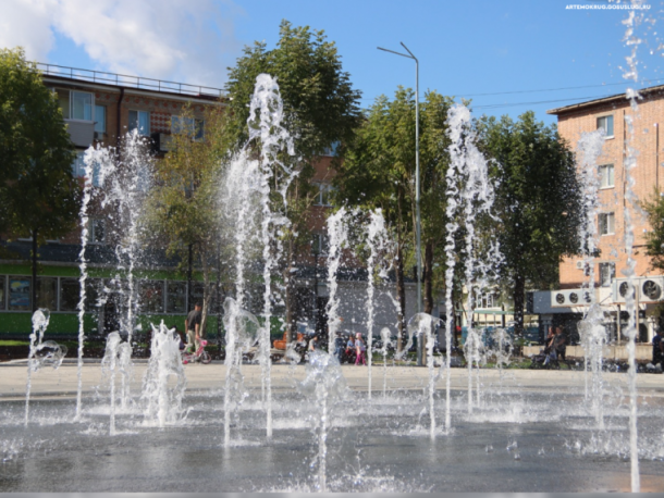 Фонтаны в Артёме планируют запустить 1 мая